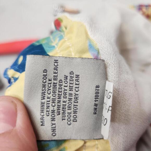 U.S. Polo Assn. Men's Vibrant Yellow Tropical Swim Shorts- Size Large - Picture 9 of 9